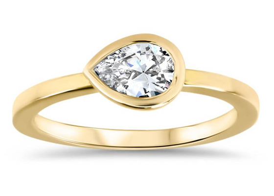 Nhẫn cưới vàng vàng 0,77ct, Nhẫn đính hôn theo bộ ODM dành cho quý bà