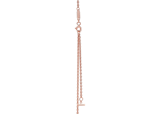 Neklace vàng hồng 18K, Vòng cổ mặt dây chuyền nụ cười 16-18 inch Chiều dài có thể điều chỉnh