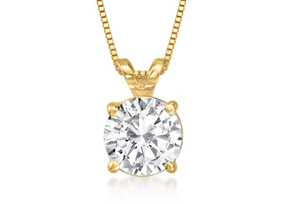 Dây chuyền vàng 1,20 Carat 14K Chất liệu vàng vàng OEM cho ngày kỷ niệm