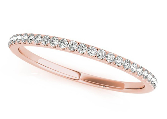 Nhẫn vàng hồng kim cương vuông góc vuông, 0,35CT Nhẫn đính hôn ẩn hào quang ODM